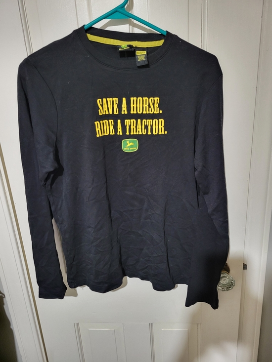 John Deere Tops - John Deere Black Long Sleeve Tee